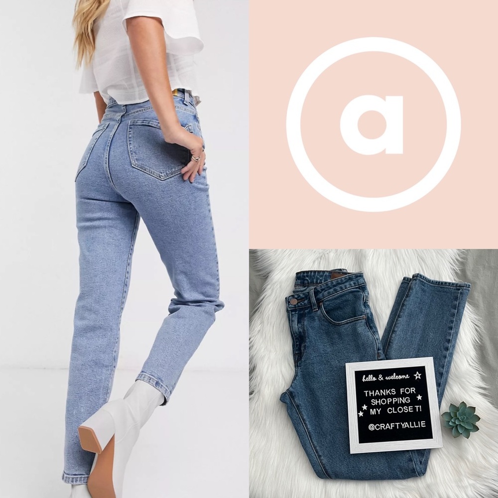 ASOS Straight Leg Light Wash Mom Jeans || Women’s 29